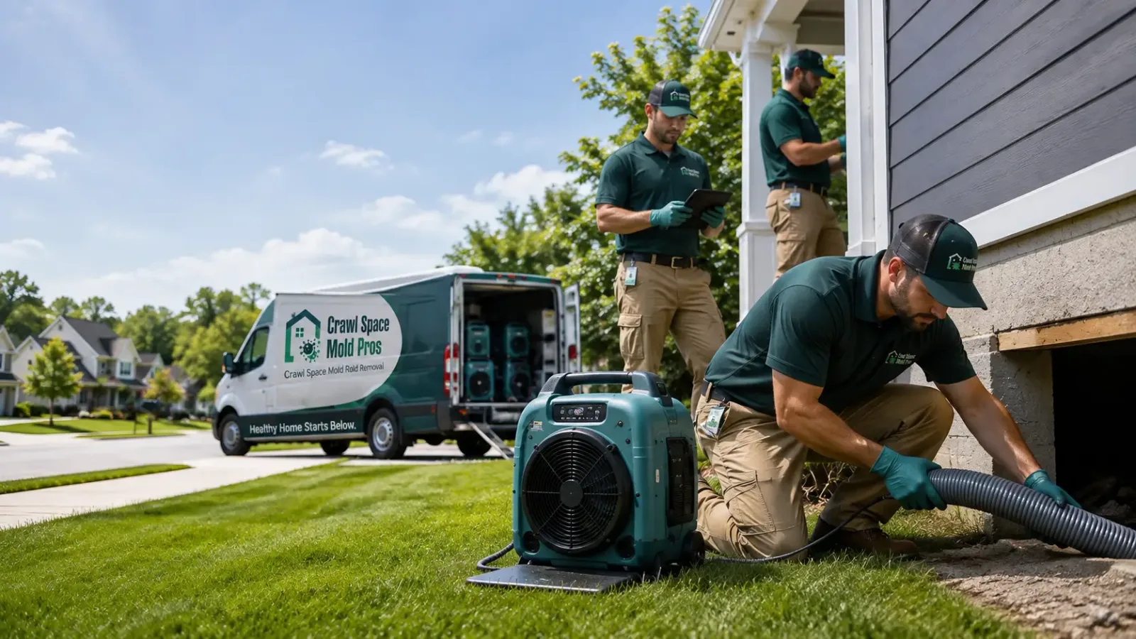 Crawl Space Mold Removal in Hanscom Afb, MA